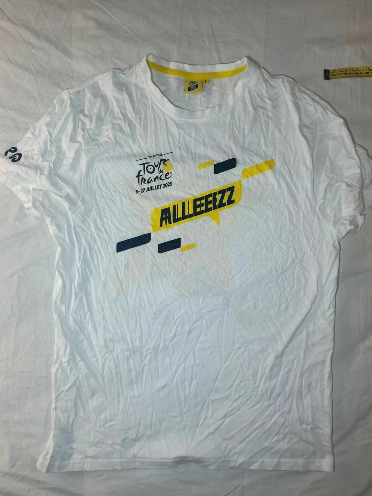 Witte T-shirt met Tour de France opdruk – photo 2